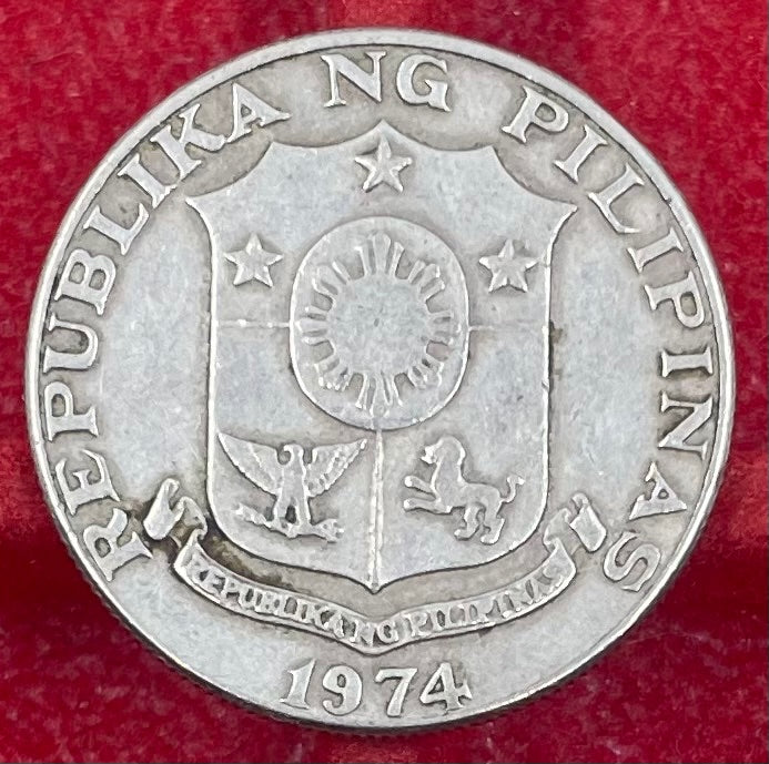 Philippines 1974 50 Sentimos KM-200 Circulated World Coin — back