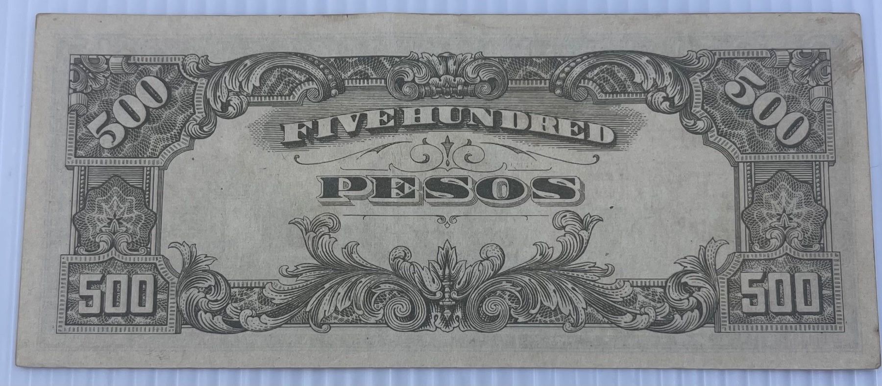 Philippines 1945 500 Pesos P-144 Circulated World Banknote — back