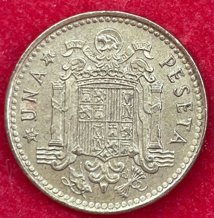 Spain 1975 1 Peseta Peseta (ESP) KM-796 Circulated World Coin Item Shown — back