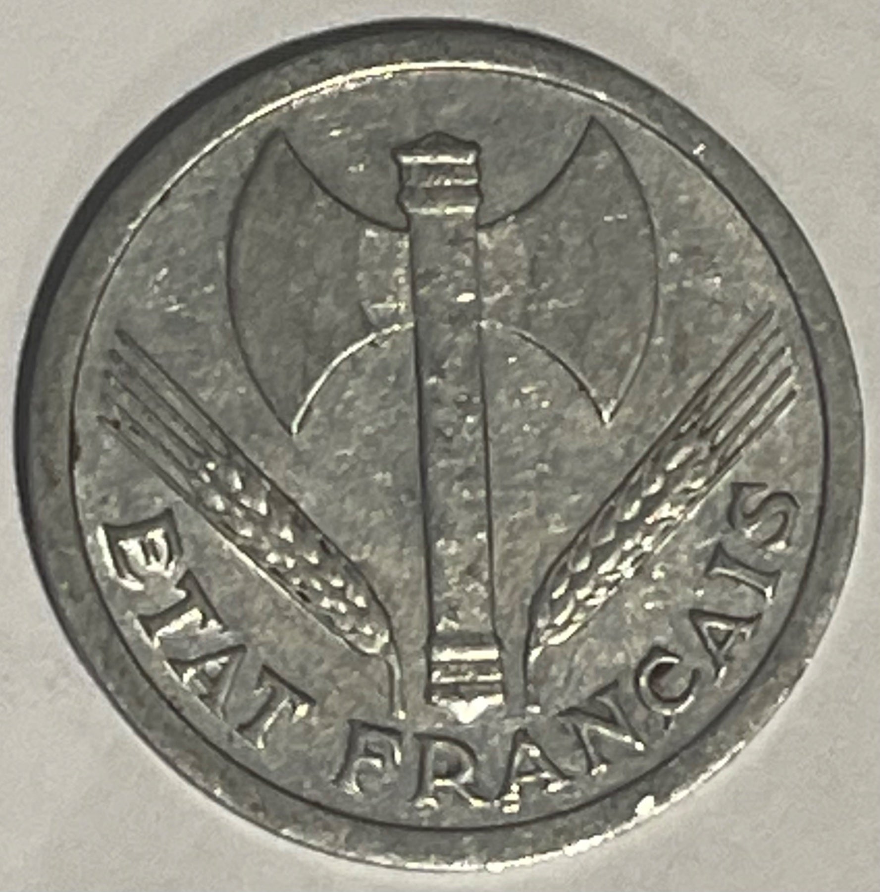 France 1943 2 Francs KM-Unknown Circulated World Coin Item Shown — back