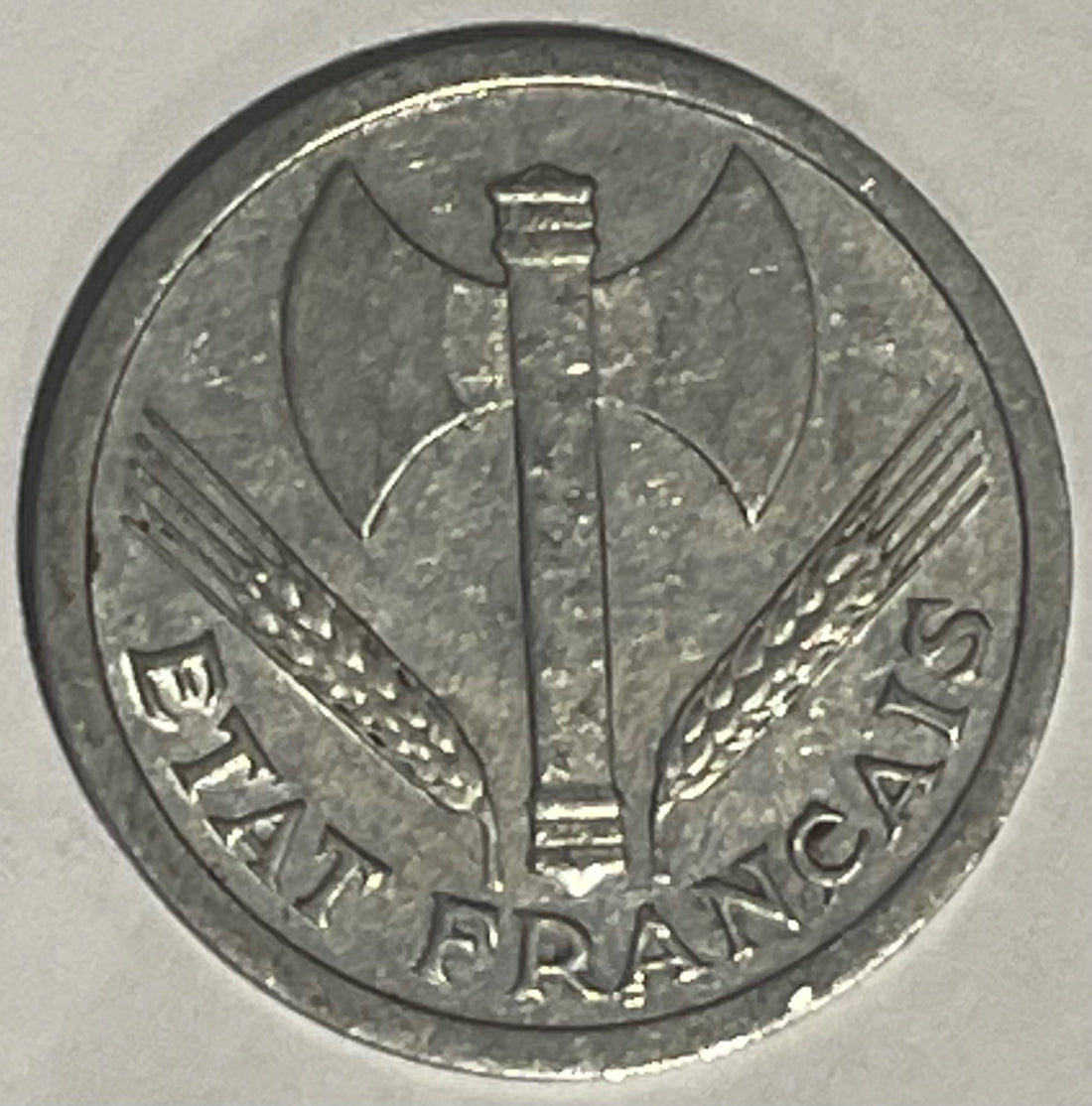 France 1943 2 Francs KM-Unknown Circulated World Coin Item Shown — back