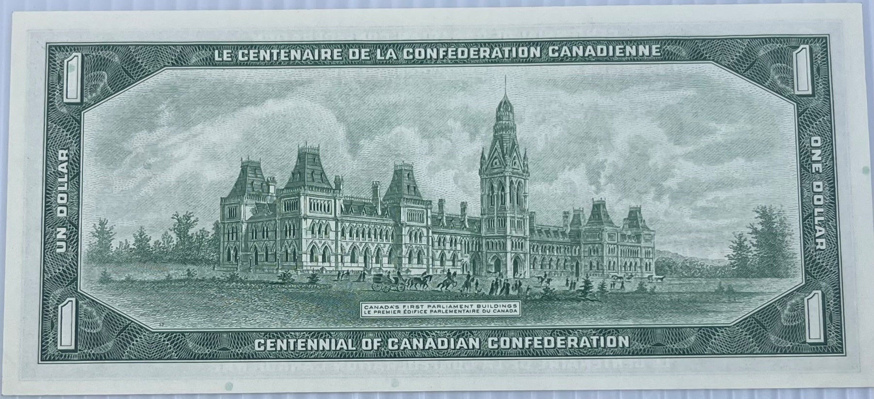 Canada 1964 1 Dollar P-84A UNC World Banknote — back