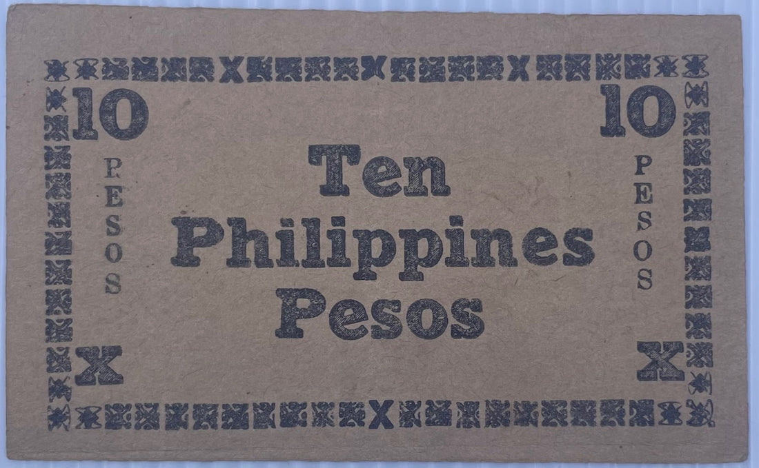 Philippines 1945 10 Pesos P-S638 Circulated World Banknote — back
