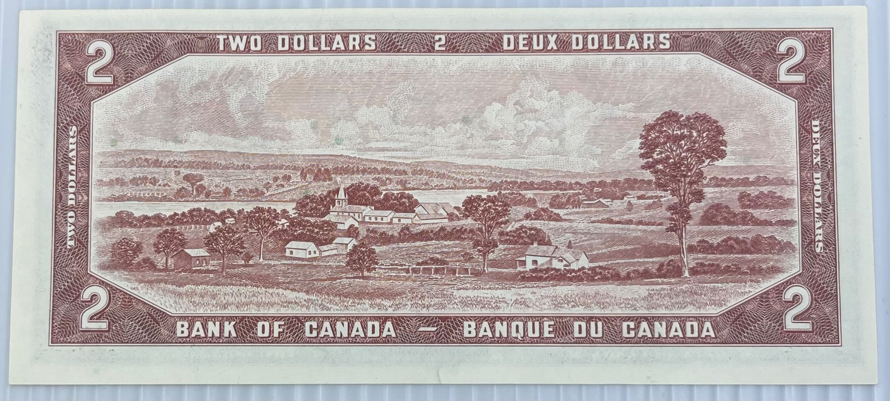 Canada 1961 2 Dollars P-76br UNC World Banknote Note Shown — back