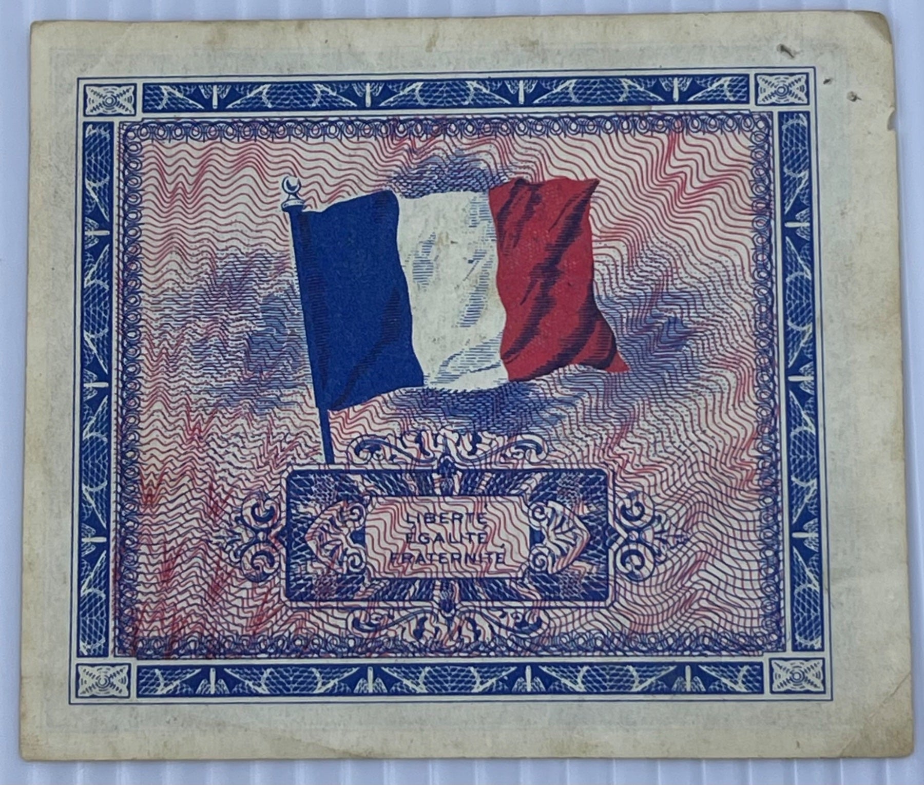France 1944 5 Francs M2 Circulated World Banknote — back
