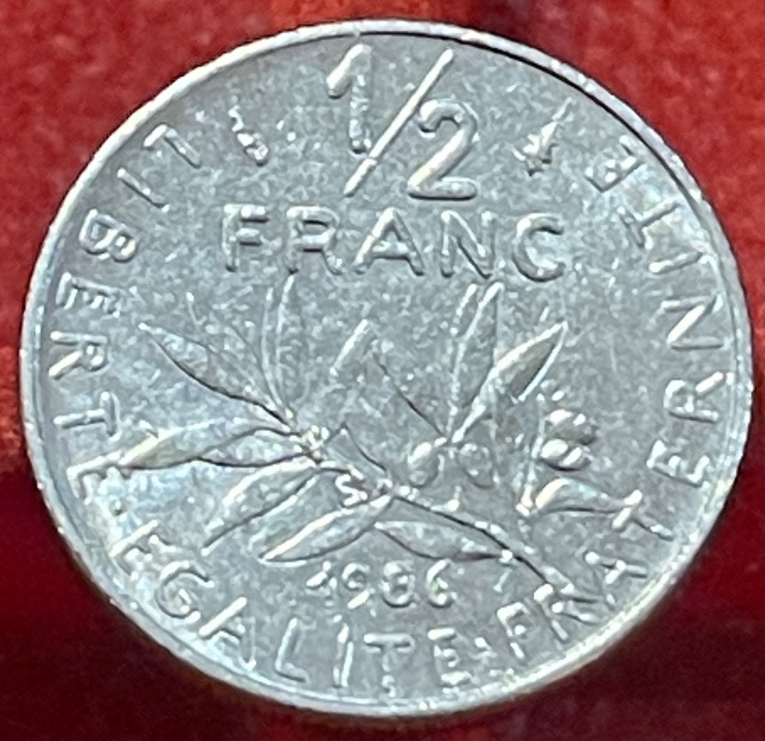 France 1986 1/2 Franc KM-931.1 Circulated World Coin — back