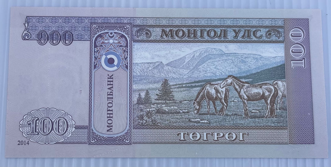 Mongolia 2014 100 Tögrög P-65 UNC World Banknote — back