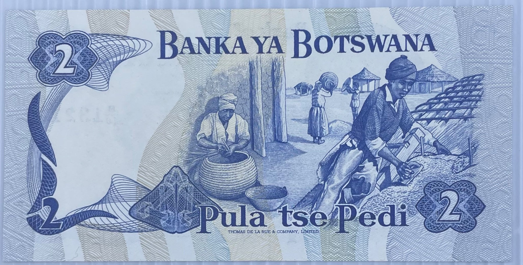 Botswana 1982 2 Pula P-7 UNC World Banknote Note Shown — back