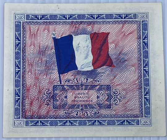 France 1944 2 Francs M1 Uncirculated World Banknote — back