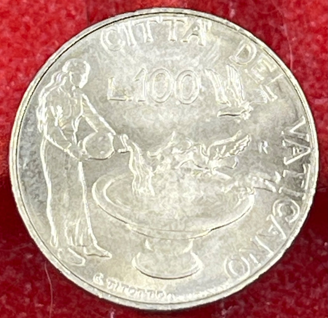 Vatican City 1997 R 100 Lire KM-283 UNC World Coin — back
