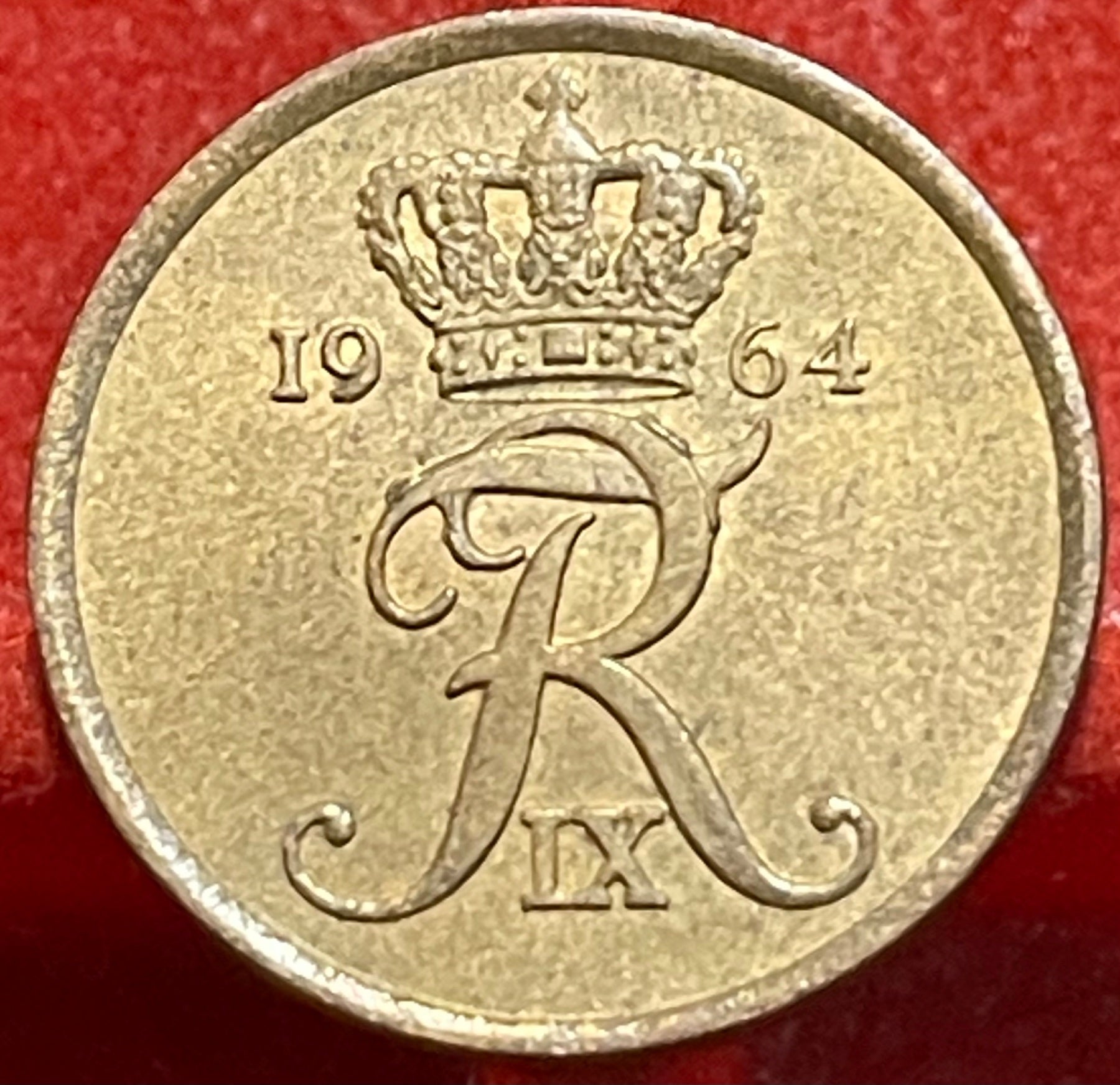 Denmark 1964 5 Øre KM-848.1 Circulated World Coin — back