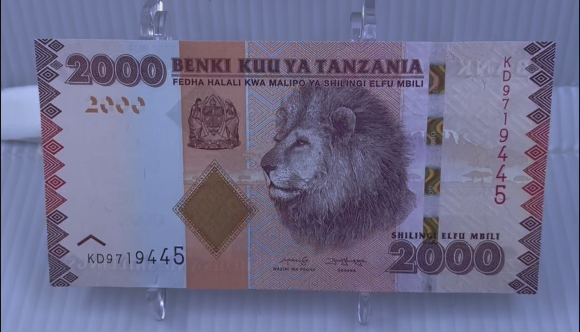2020 Tanzania 2,000 Shillings P-42c UNC Lion World Banknote Currency