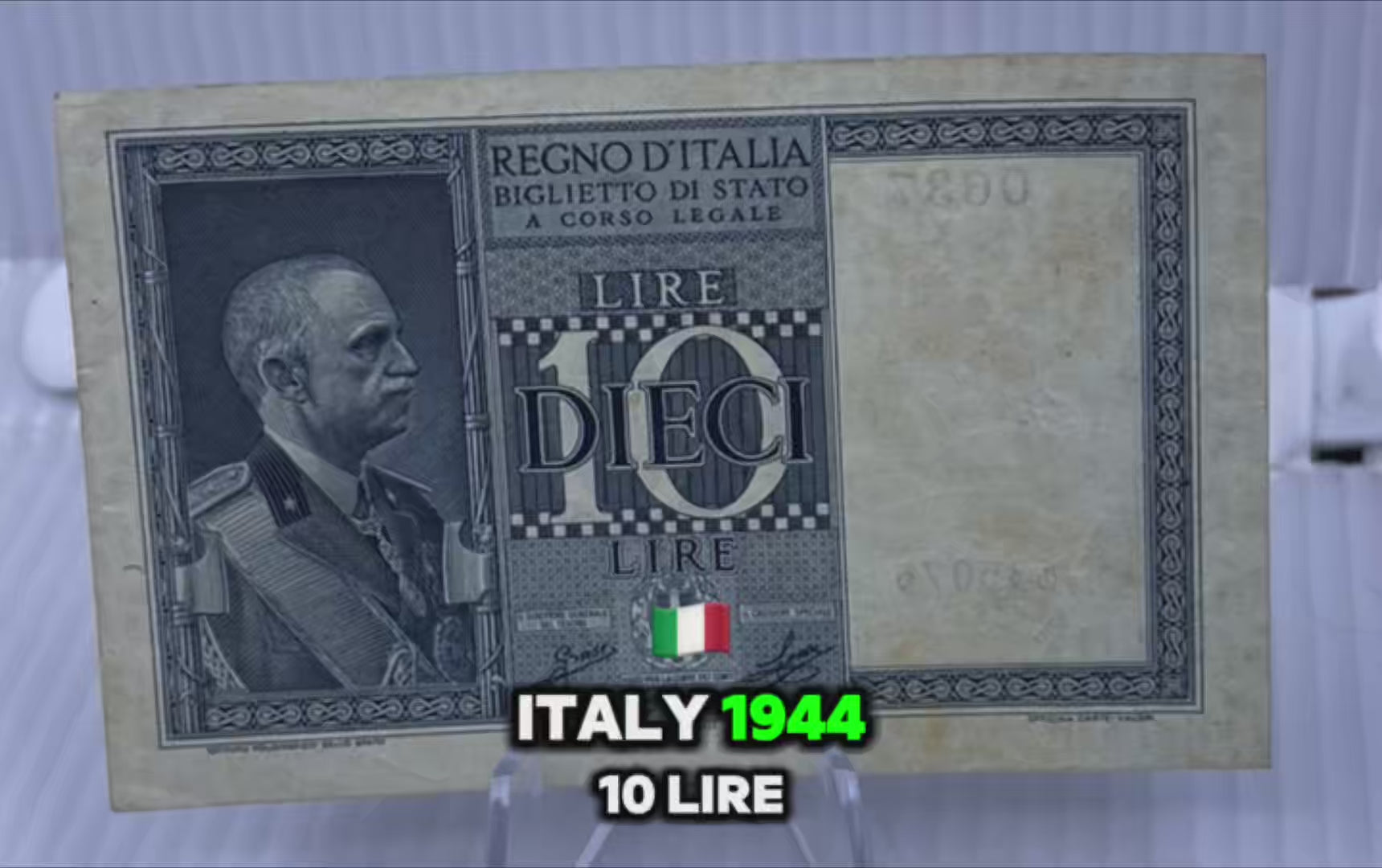 Italy 1944 10 Lire P-25 Used World Banknote