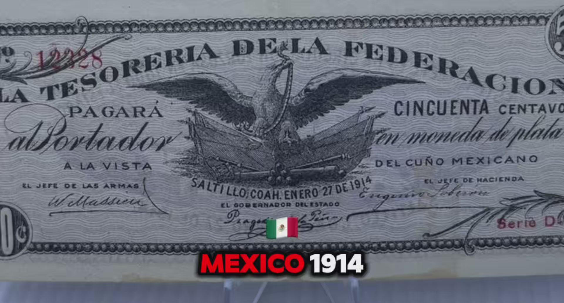 Mexico 1914 50 Centavos P-S644 Revolutionary Used Banknote